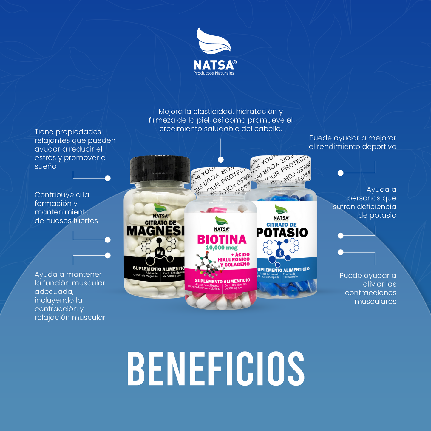 Pack Antiestrés y Cabello Fuerte (frascos de 100 Caps C/u)
