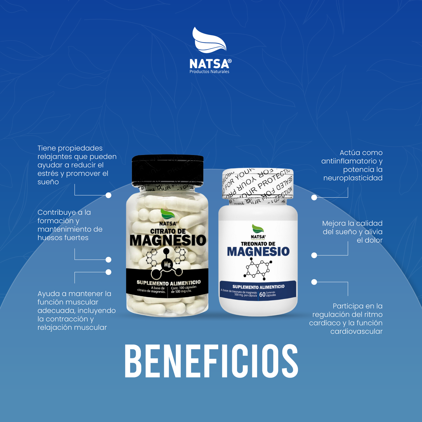 Pack Citrato de Magnesio y Treonato de Magnesio