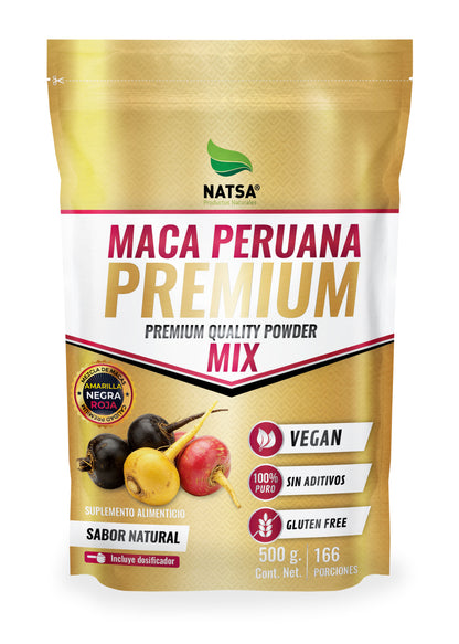 Maca Premium 500 g (Amarilla, Negra y Roja)