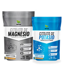 1 kg de Citrato de Magnesio y 1 kg de Citrato de Potasio