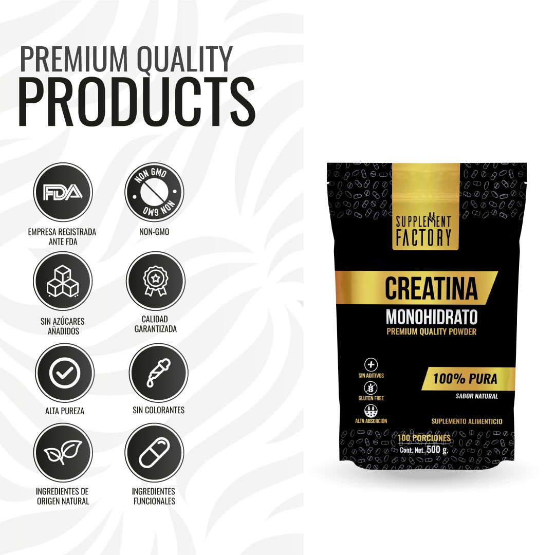 Creatina 500 g (Polvo)