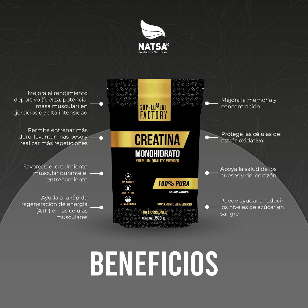 Creatina 500 g (Polvo)