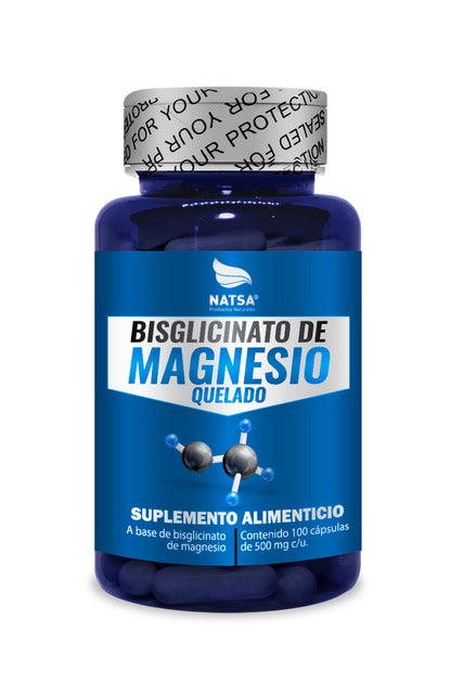 Bisglicinato de Magnesio 100 cápsulas
