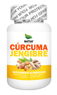 Cúrcuma y Jengibre 100 cápsulas