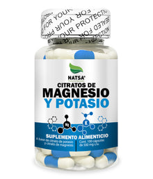 Citratos de Magnesio y Potasio 100 cápsulas