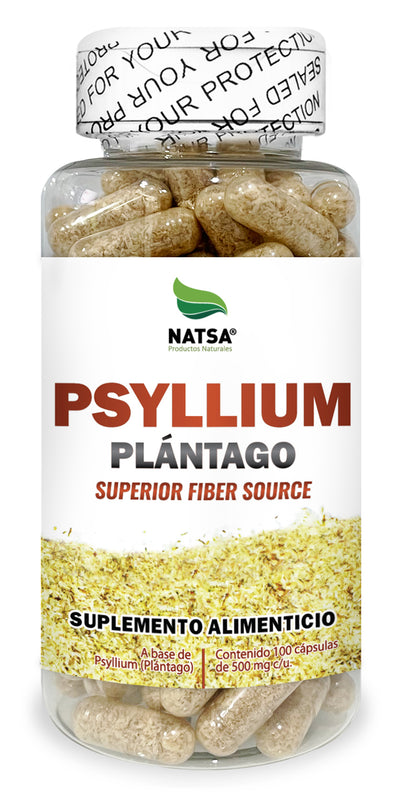 Psyllium plantago 100 cápsulas