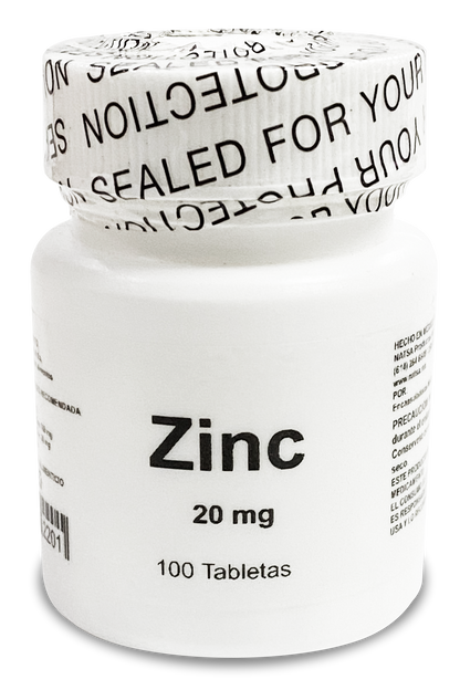 Zinc 20 mg 100 tabletas