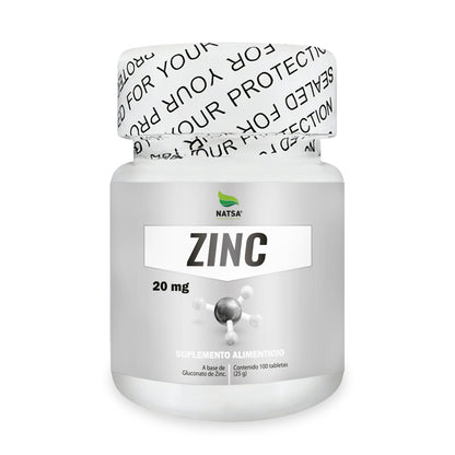 Zinc 20 mg 100 tabletas