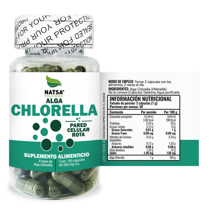 Chlorella 100 cápsulas