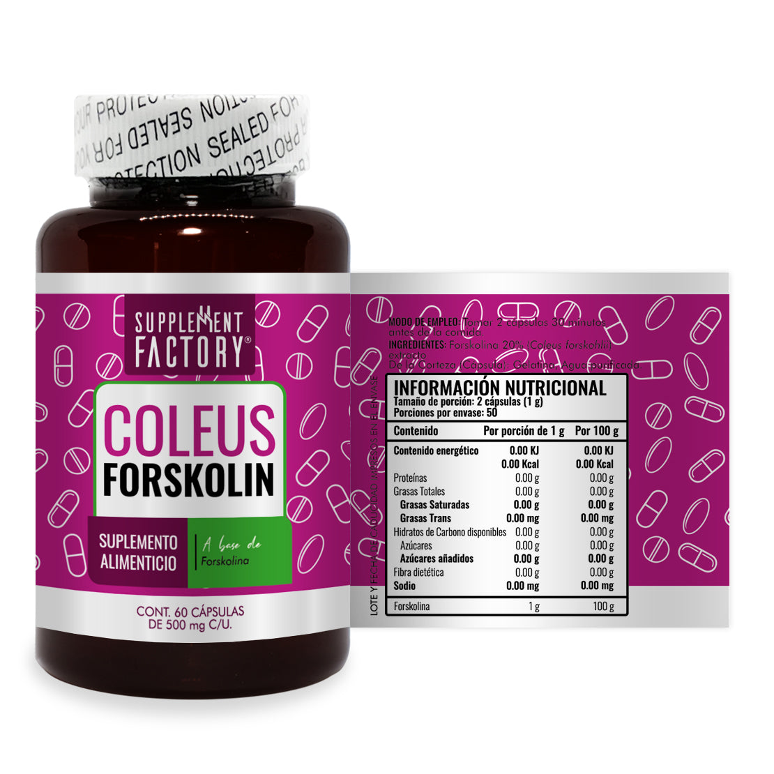 Forskolina Coleus 60 cápsulas