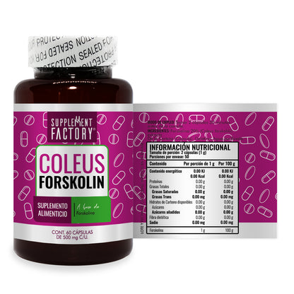 Forskolina Coleus 60 cápsulas
