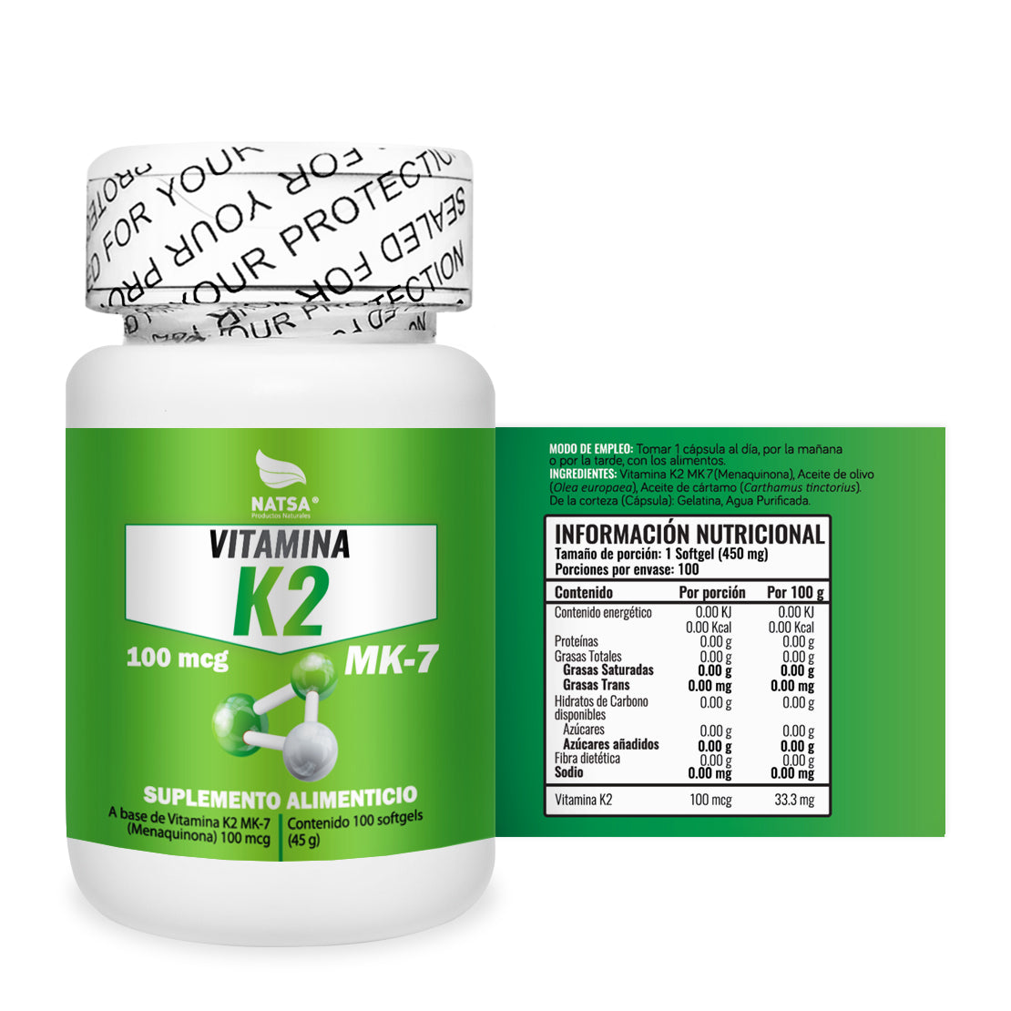 Vitamina K2 100 softgels