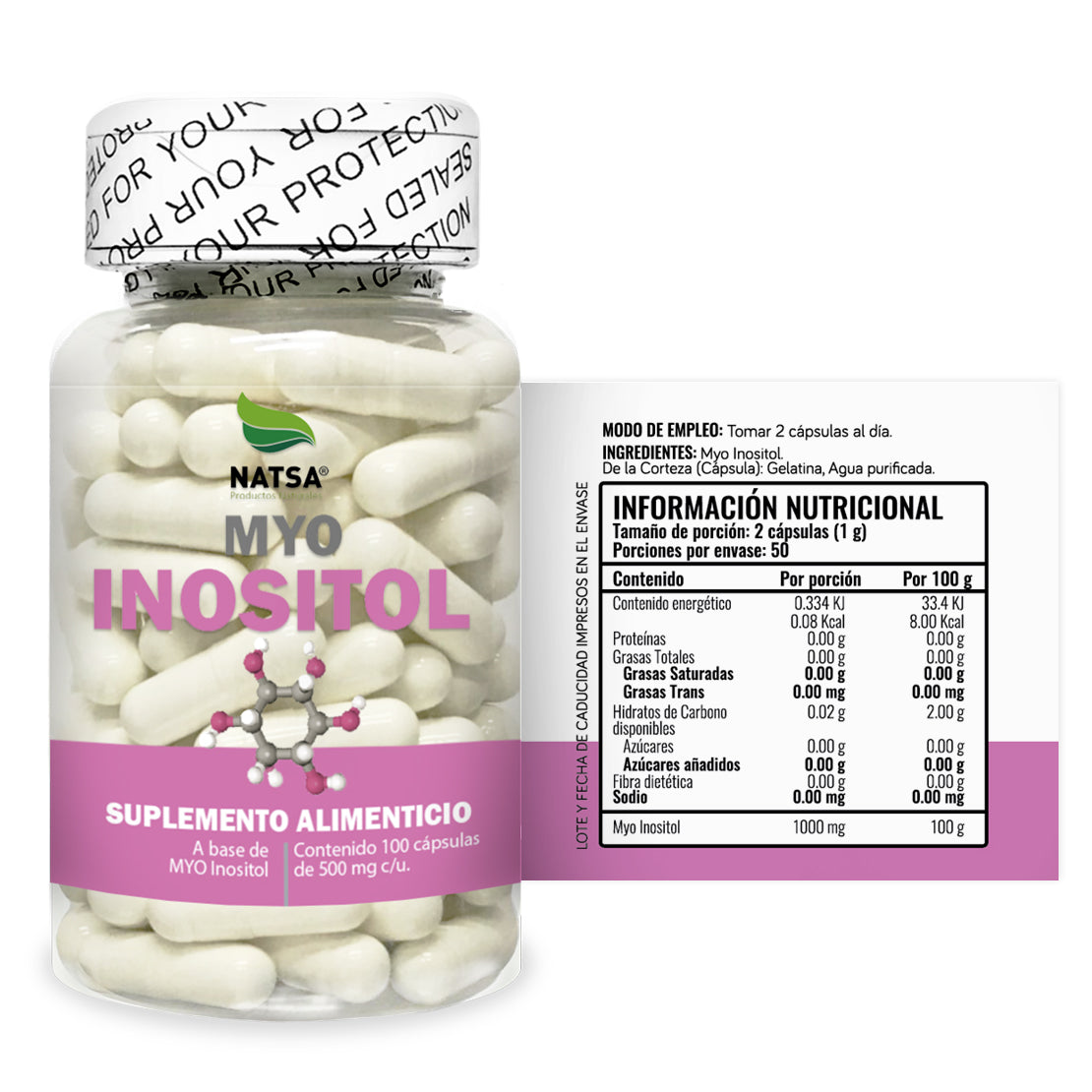 Myo Inositol 100 cápsulas